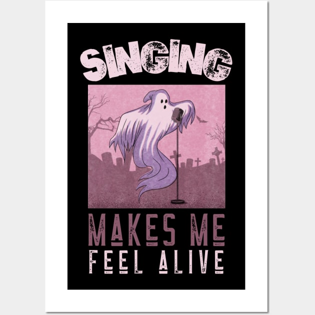 Singing Makes Me Feel Alive Wall Art by DeliriousSteve